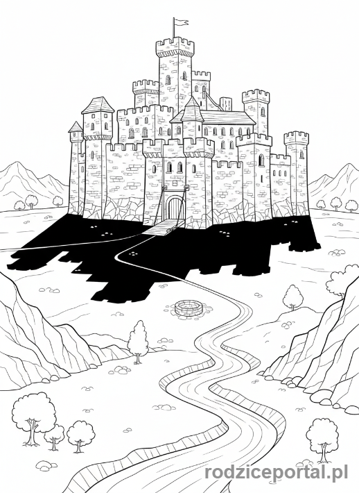 Kolorowanka Shadow - Cień zamku