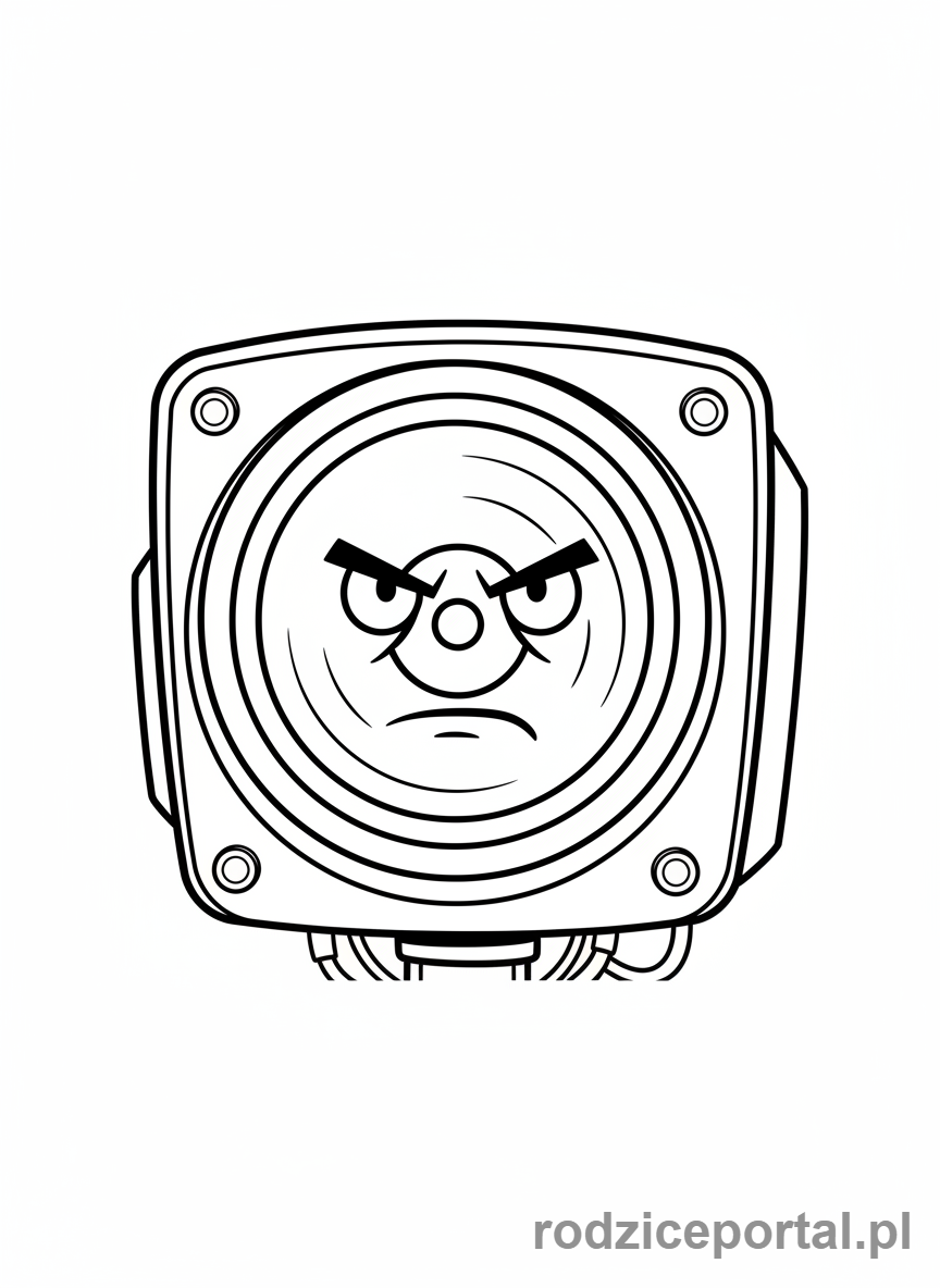 Kolorowanka Skibidi Toilet - Portret Speakermana