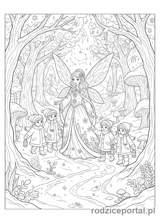 Kolorowanka Śnieżynka - Śnieżynka_przewodnik_dzieci