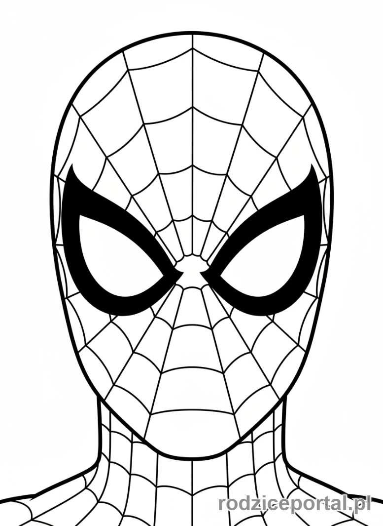 Kolorowanka Spidey - Maska Spidey'a