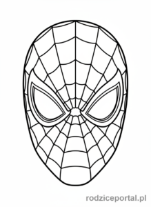 Kolorowanka Spidey - Spidey bliska twarz
