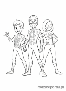 Kolorowanka Spidey - Spidey i przyjaciele