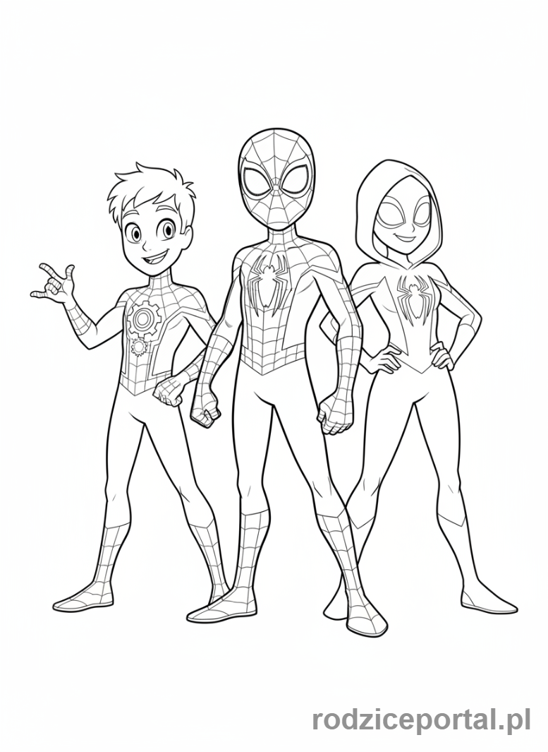 Kolorowanka Spidey - Spidey i przyjaciele