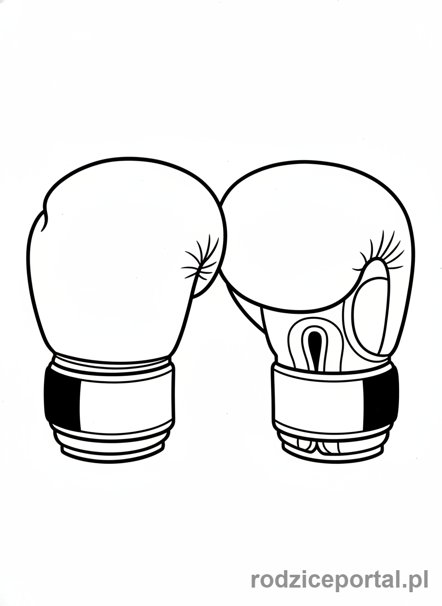 Kolorowanka Sport - Bokser w rekawicach
