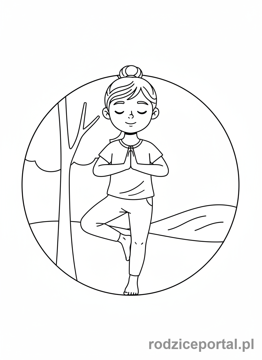 Kolorowanka Sport I Zdrowie - DzieckoCwiczyJoge