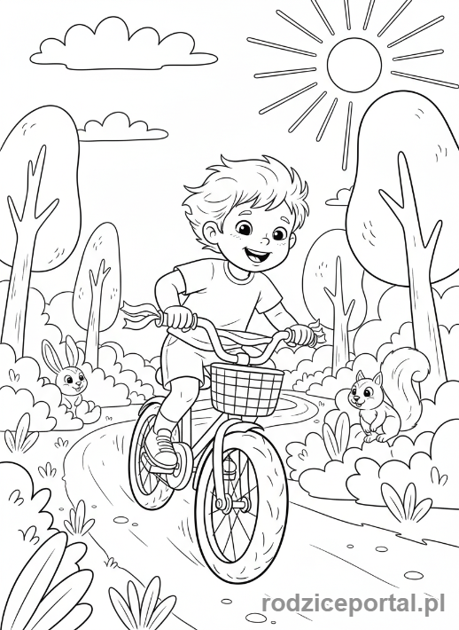 Kolorowanka Sport I Zdrowie - DzieckoJadaceRowerze