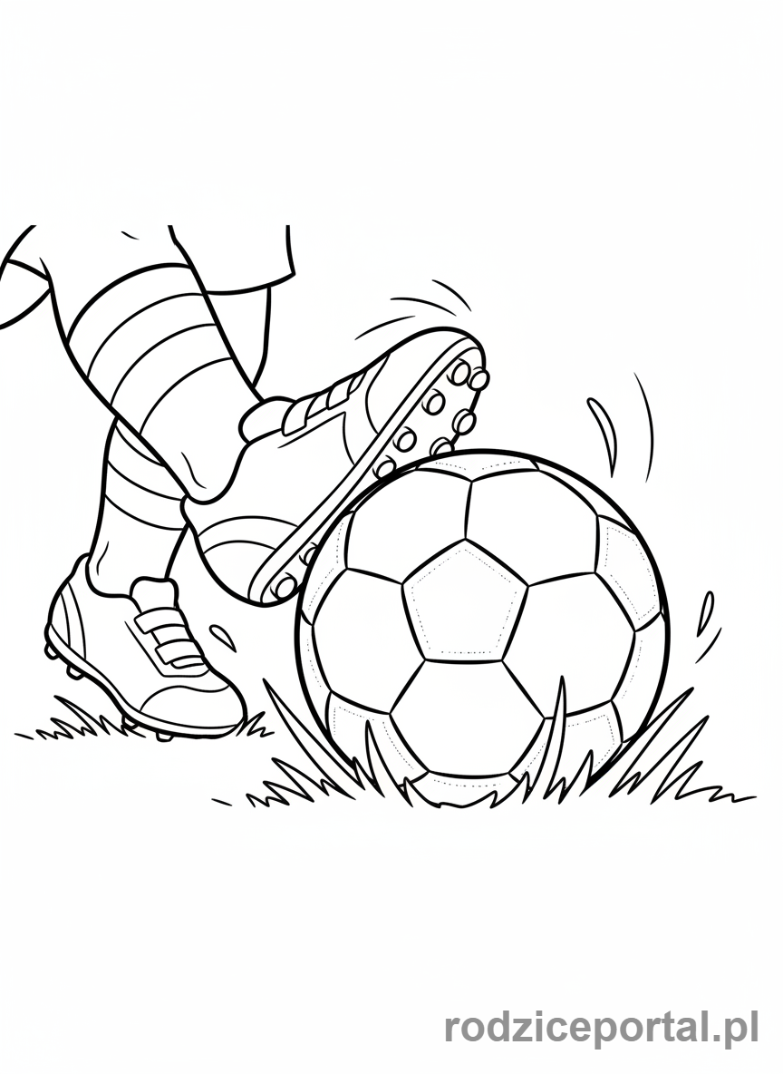 Kolorowanka Sport I Zdrowie - DzieckoKopiecePilke