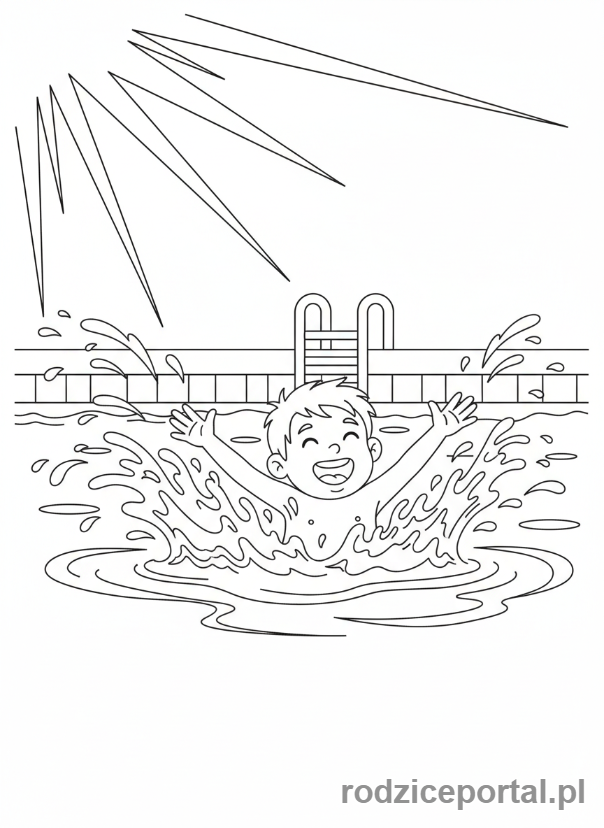 Kolorowanka Sport I Zdrowie - DzieckoPlynaceBasenie