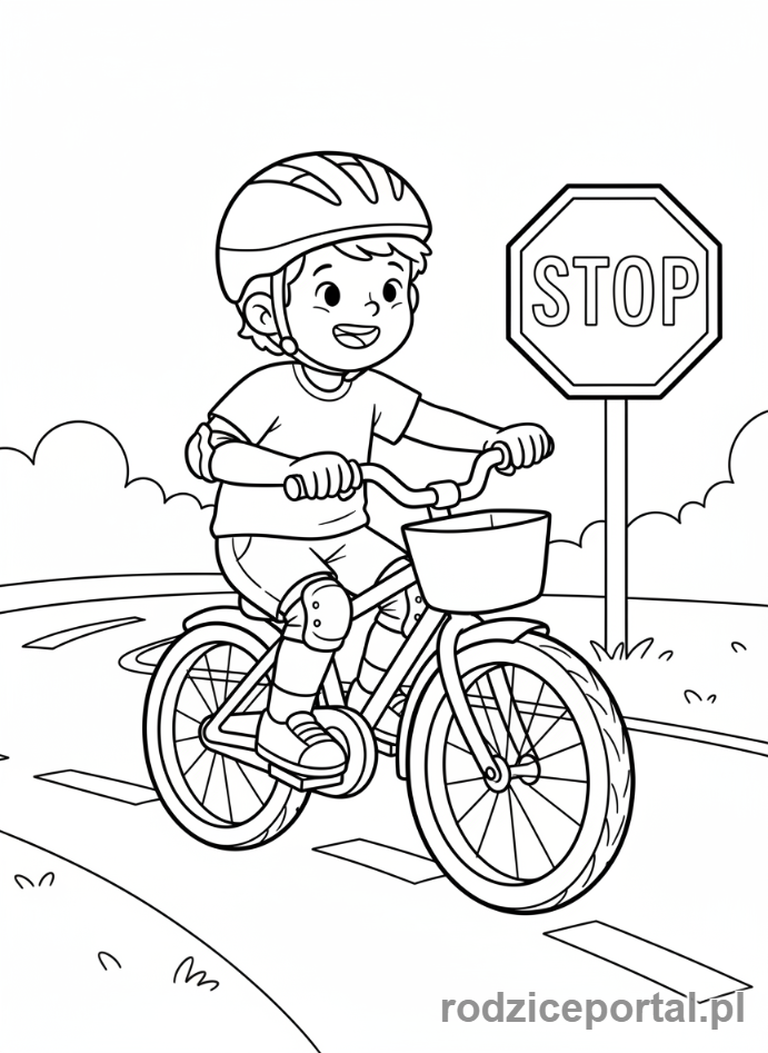 Kolorowanka Środki Transportu Edukacyjne - DzieckoRowerBezpieczenstwo