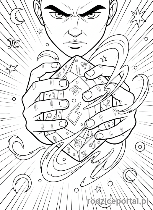 Kolorowanka Stwórz Własną Historię - Objęcie magicznego artefaktu