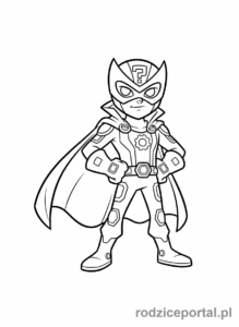 Kolorowanka Super Zings - Enigma cala postac