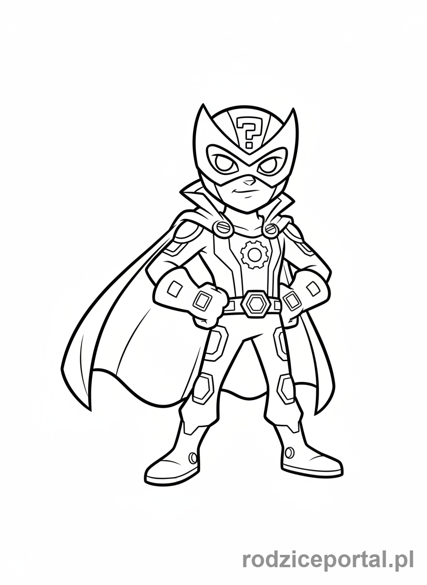 Kolorowanka Super Zings - Enigma cala postac