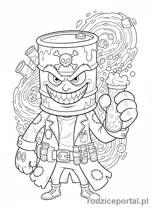 Kolorowanka Super Zings - Mr C zblizenie