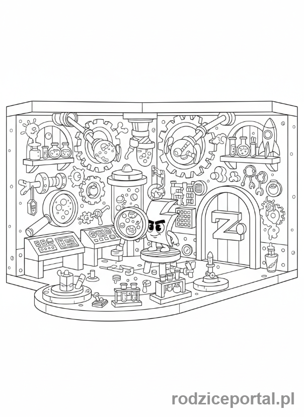 Kolorowanka Super Zings - Tajne laboratorium Super Zings