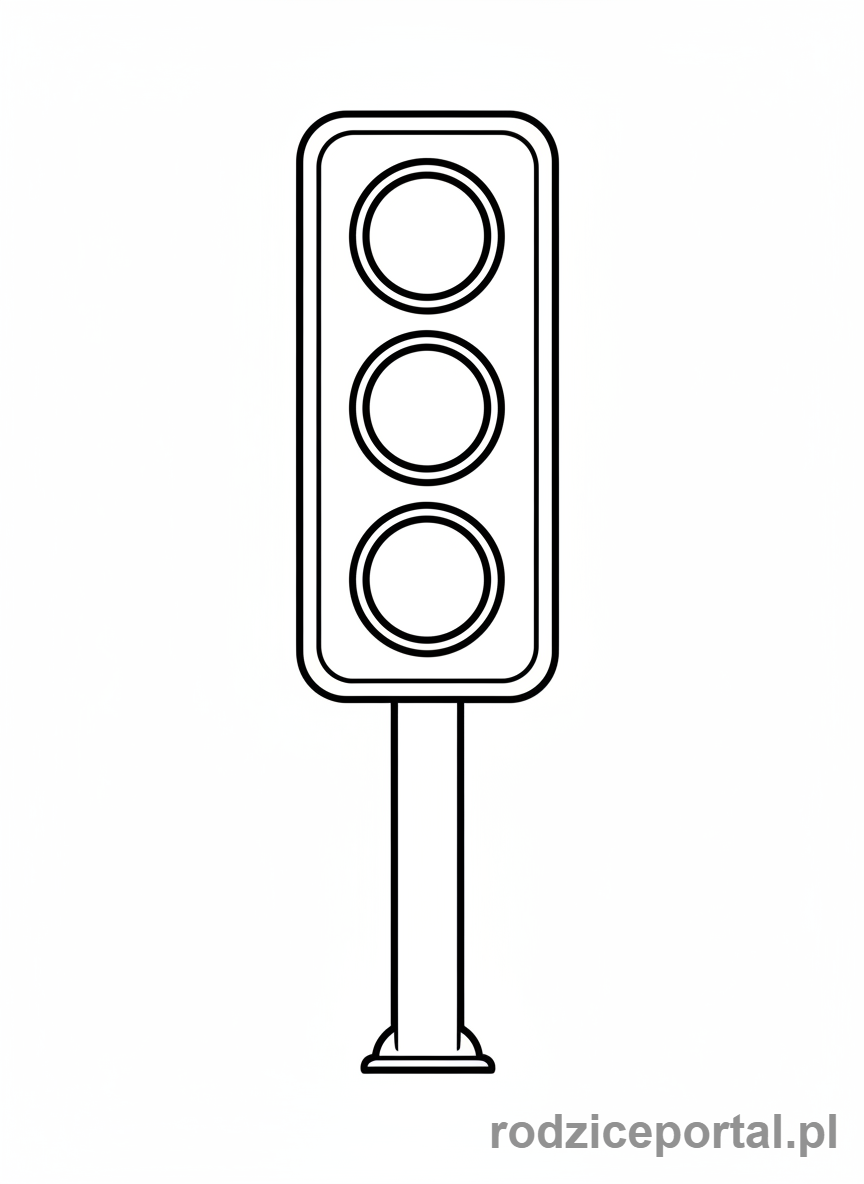 Kolorowanka Sygnalizacja Świetlna - Sygnalizacja swietlna
