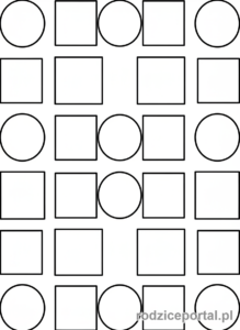 Kolorowanka Szlaczki Dla Dzieci - Szlaczki kształty
