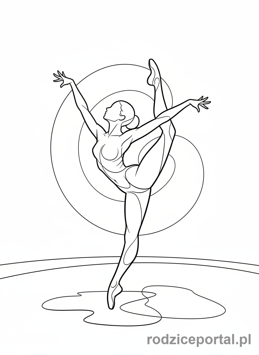 Kolorowanka Taniec - Taniec współczesny