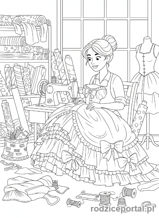 Kolorowanka Teatr - Projektantka kostiumów