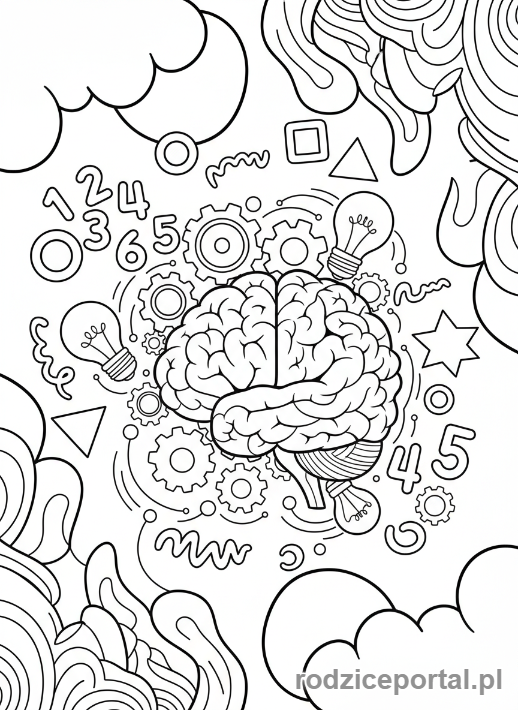 Kolorowanka Trening Pamięci - Trening mózgu
