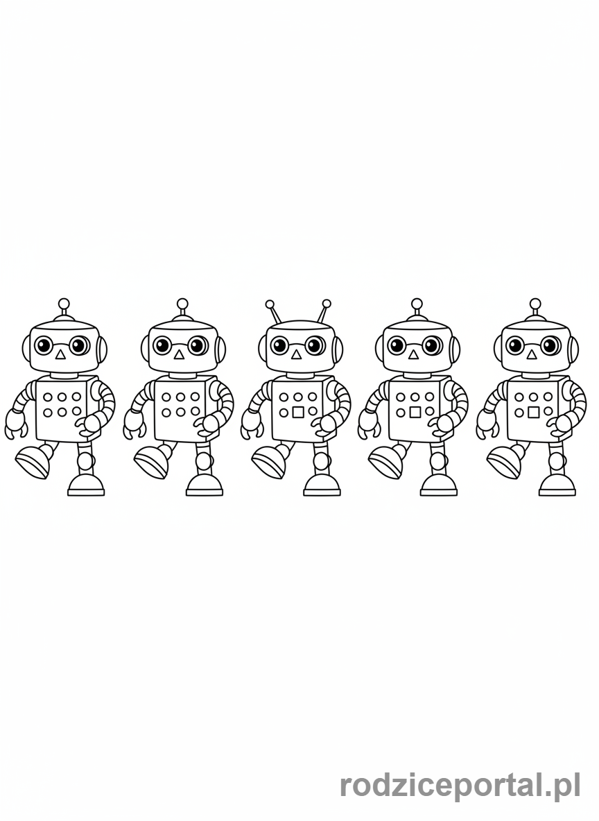 Kolorowanka Trening Uwagi - Co jest inne w rzędzie zabawek