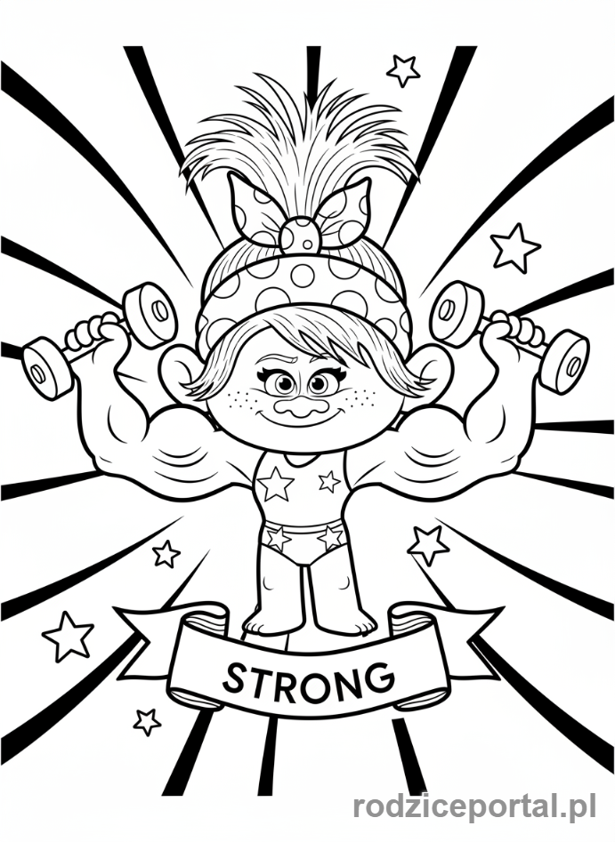 Kolorowanka Trolle - Smidge-cwiczy