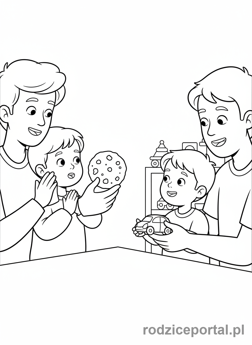 Kolorowanka Umiejętności Społecznych - Prosba i podziekowanie