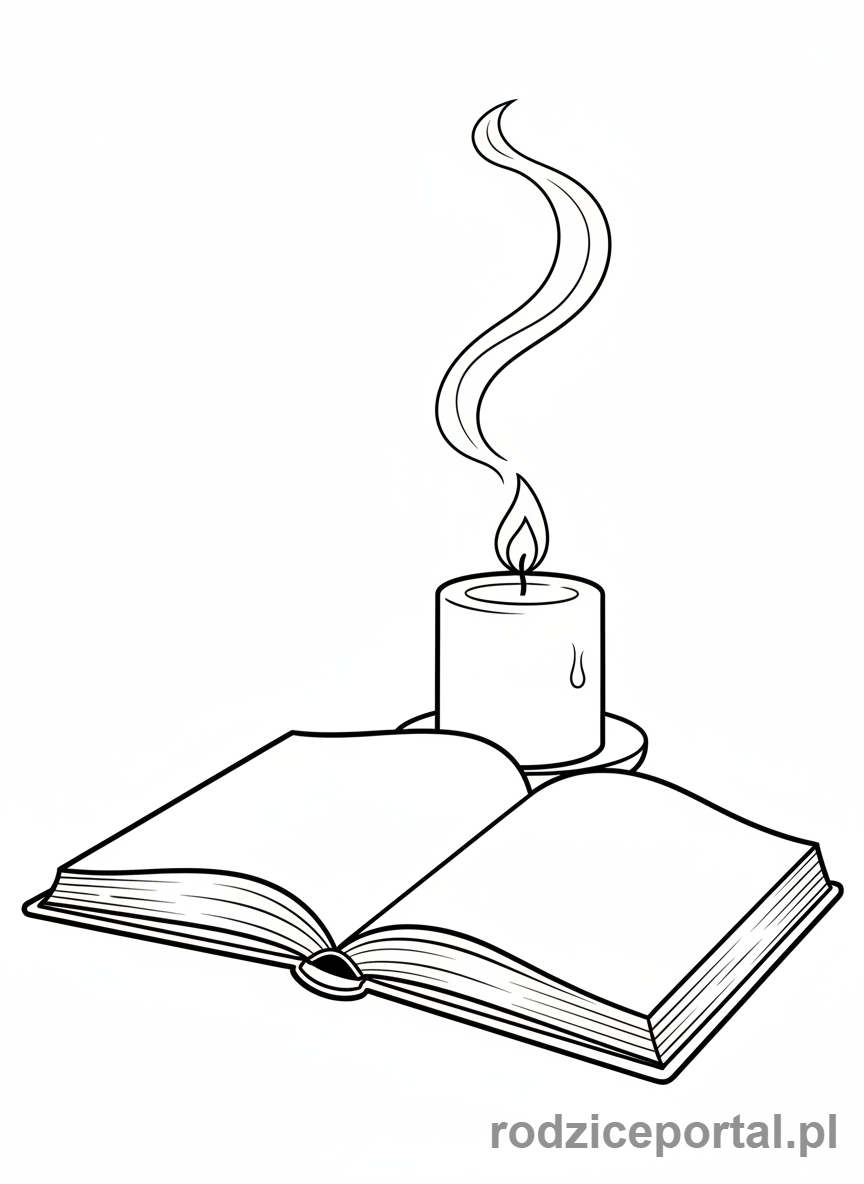 Kolorowanka Uspokajające - Książka i świeca
