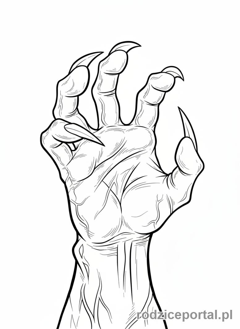 Kolorowanka Venom - Venom prezentujący ostre pazury