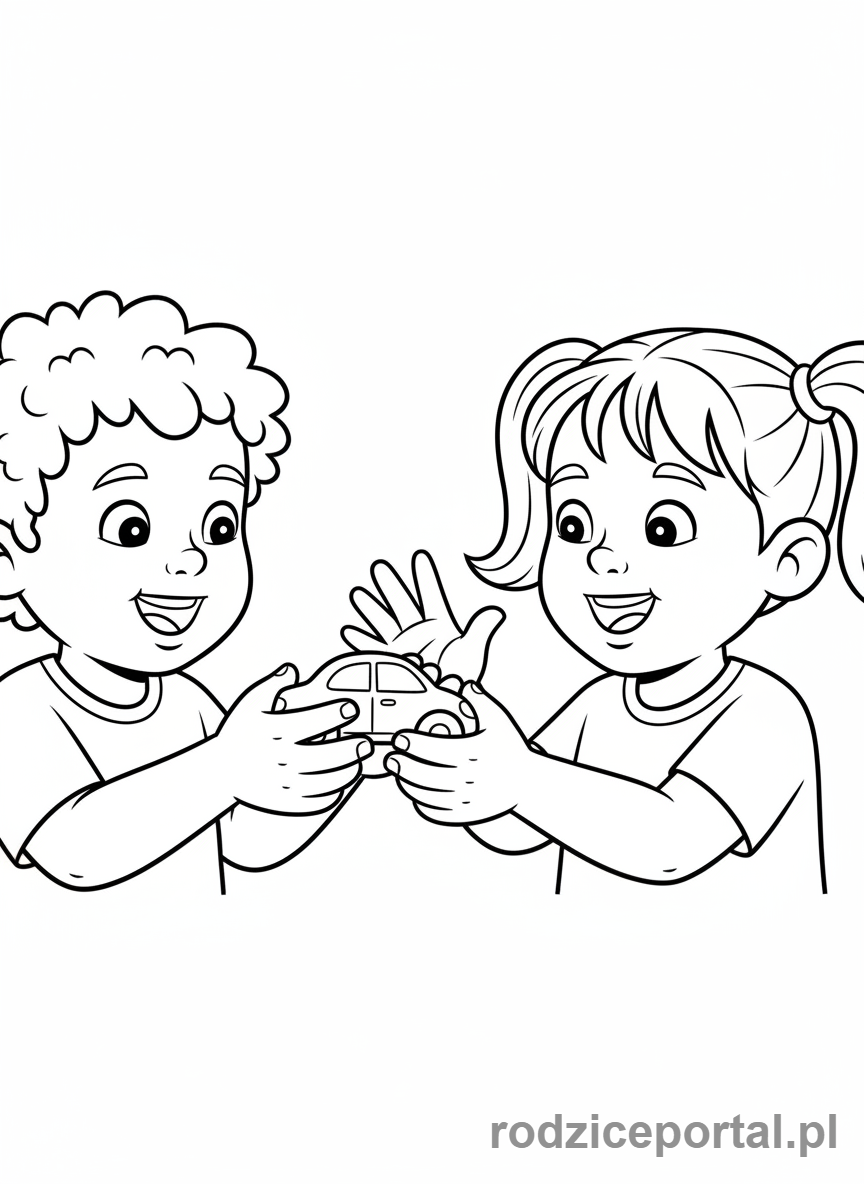 Kolorowanka Zachowanie W Przedszkolu - Proszę i Dziękuję