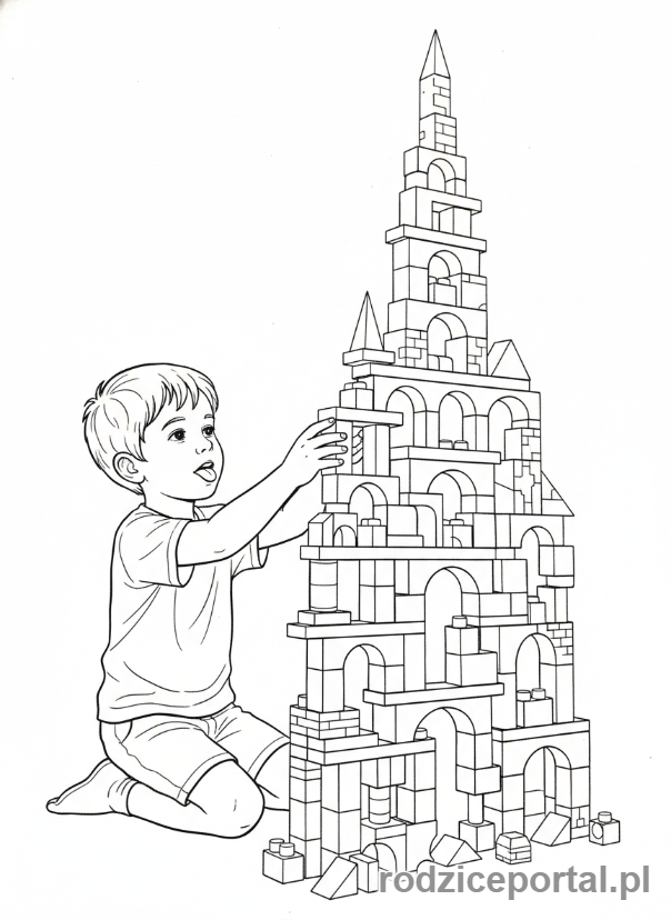 Kolorowanka Zadania Logiczne Pdf - Budowanie konstrukcji