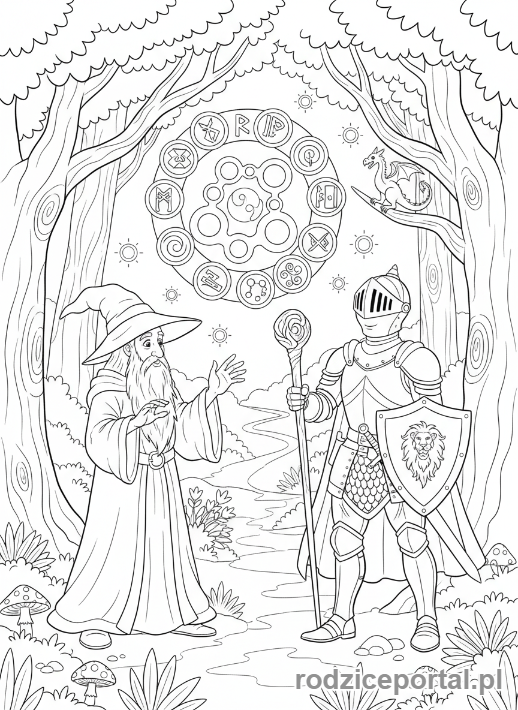 Kolorowanka Zadania Logiczne Pdf - Magiczna zagadka fantasy