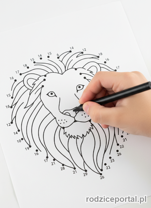 Kolorowanka Zadania Logiczne Pdf - Połącz kropki obrazek