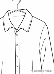 Kolorowanka Zagadki - Koszula na wieszaku