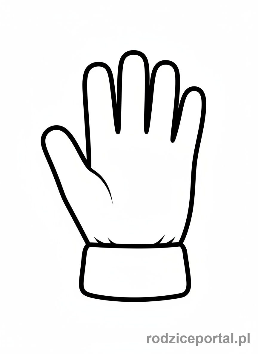Kolorowanka Zagadki - Pusta rękawiczka