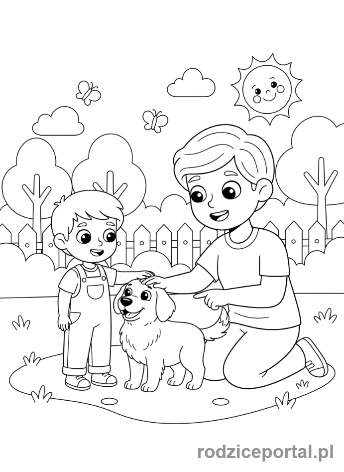 Kolorowanka Zasady Bezpieczeństwa - Bezpieczne zwierzęta