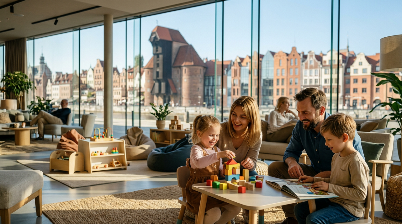 Ranking hoteli rodzinnych w Gdańsku 2026 – Gdzie na wakacje z dziećmi?