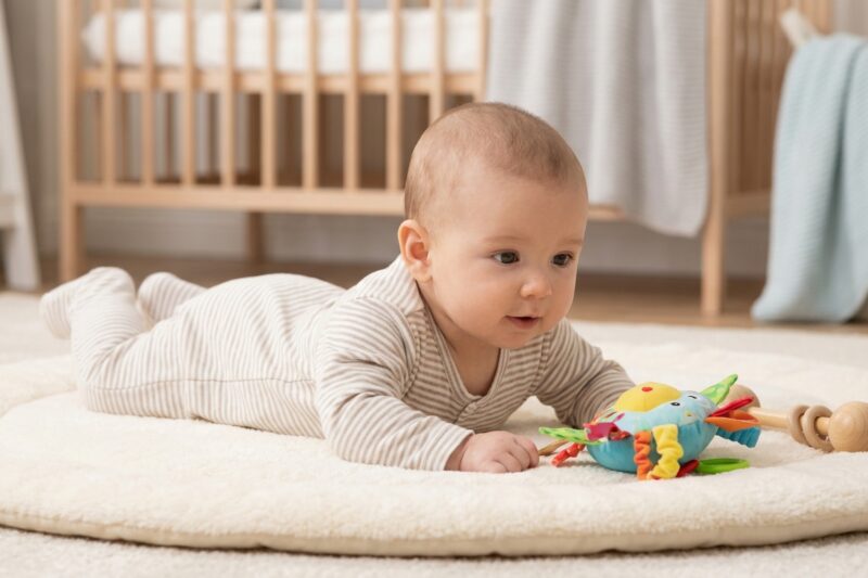 Tummy time – kiedy zacząć kłaść niemowlę na brzuchu i jak robić to bezpiecznie?